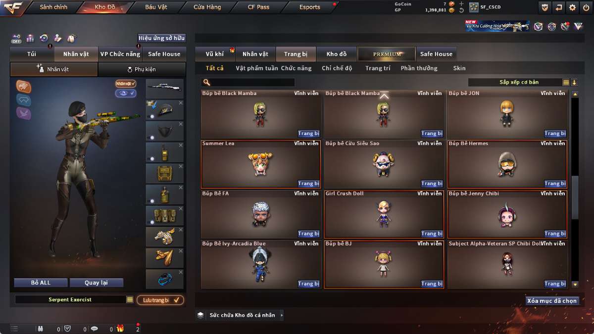 shop acc cf uy tin gia re